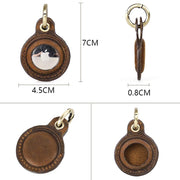 Functional Leather Airtag Keychain