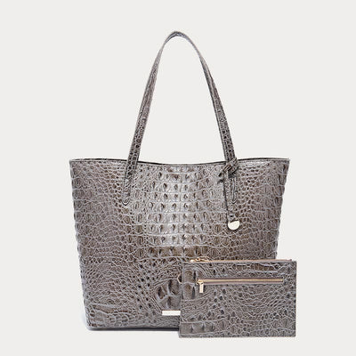 Tote For Women Daily Retro Crocodile Pattern Bag Set