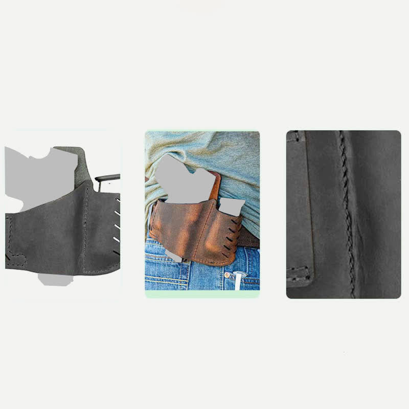 Genuine Leather Belt Holster with Mag Pouch Multiple Model for G19 P365 M1911