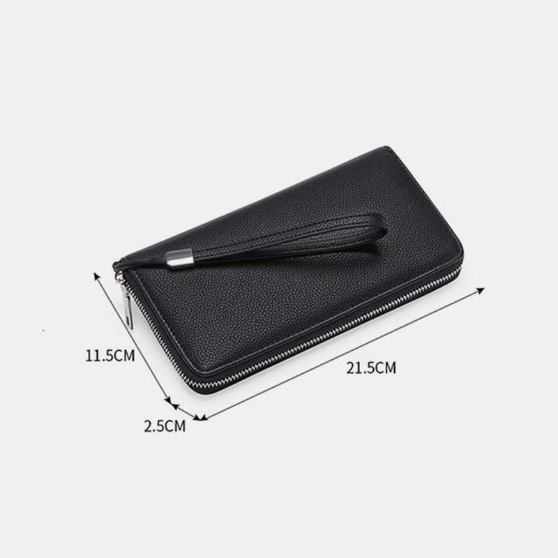 RFID Wallet for Women Large Capacity Card Slot Leather Purse