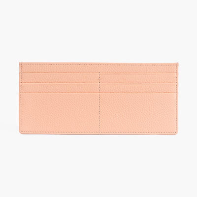 Ultra Thin Leather Wallet Plain Color Long Purse For Women