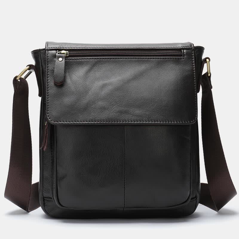 Men's Shoulder Bag Genuine Leather Small Messenger Bag Crossbody Bag