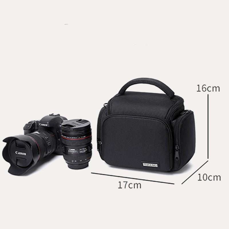 Small Camera Case Vintage Padded Camera Shoulder Bag with Crossbody Strap