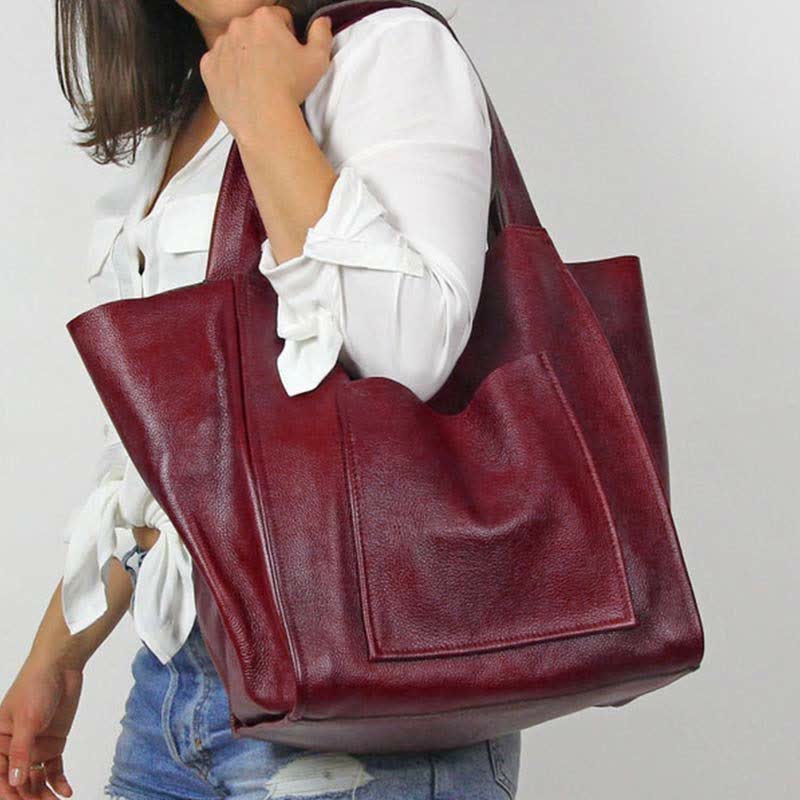 <Shipped within 24 hours> Leather Tote Shoulder Handbag Laptop Bag Fits 14" Laptop