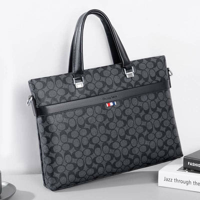 <Shipped within 24 hours> Leather Laptop Shoulder Bag Briefcase Laptop Sleeve Case