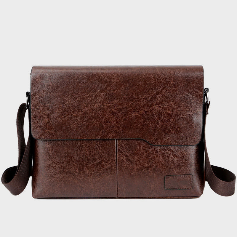 Classical Messenger Bag For Men Business Thin Leisure Crossbody Bag