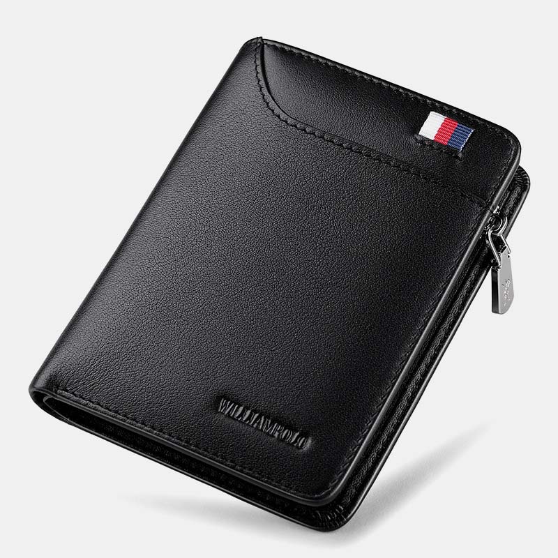 <Shipped within 24 hours> Large Capacity Genuine Leather Classic Wallet