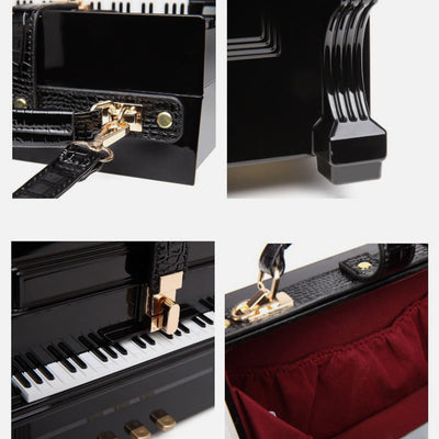 Creative Simulated Piano Purses Handbag Top Handle Satchel Crossbody Bag