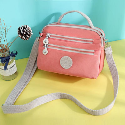 <Shipped within 24 hours> Multi-Pocket Nylon Purse Cross Body Bag