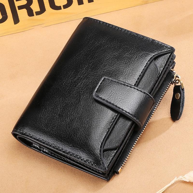 Multi-card Vintage Designed RFID Blocking Wallet Purse