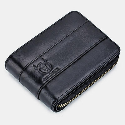 RFID Antimagnetic Vintage Genuine Leather Wallet