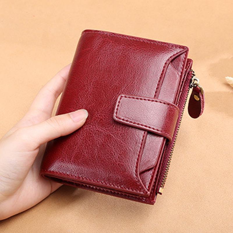 Multi-card Vintage Designed RFID Blocking Wallet Purse