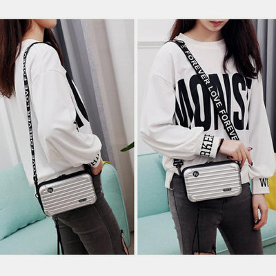 <Shipped within 24 hours> High Capacity Mini Suitcase Crossbody Bag