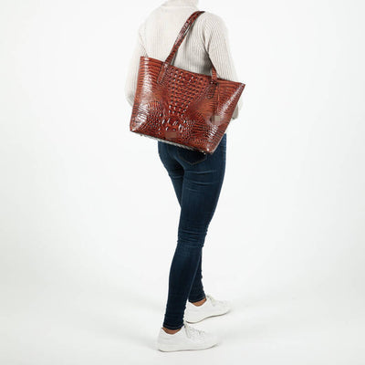 Tote For Women Daily Retro Crocodile Pattern Bag Set