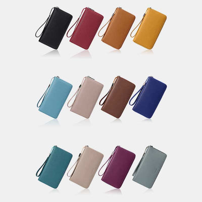 RFID Wallet for Women Large Capacity Card Slot Leather Purse