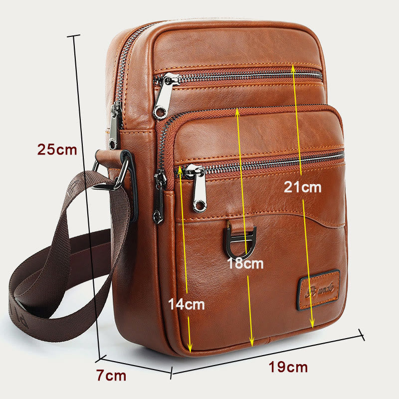 Limited Stock: Vintage Genuine Leather Messenger Bag For Men