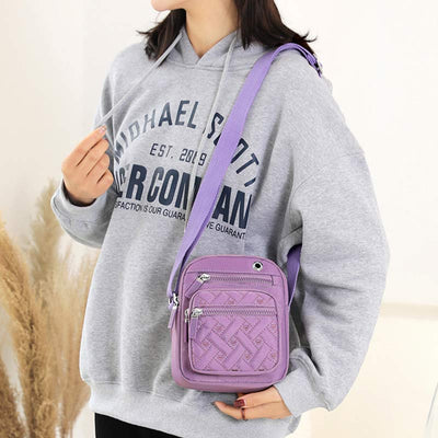 <Shipped within 24 hours> Multi-pocket Casual Nylon Purse Crossbody Bag