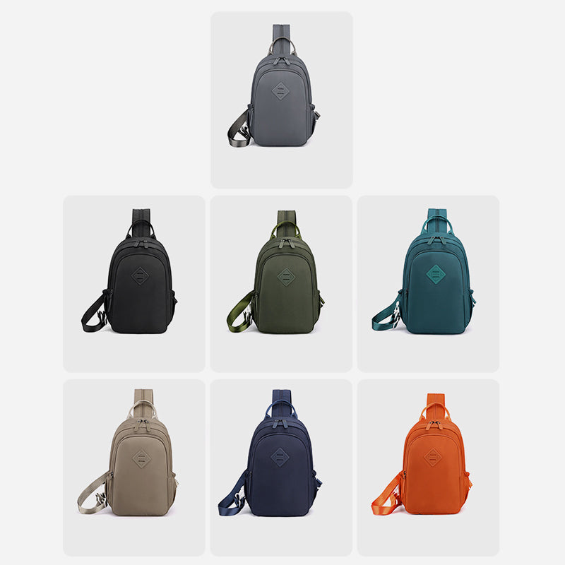 Multifunctional Nylon Chest Bag For Women Men Convertible Backpack