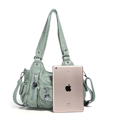 Multi-Pocket Travel Messenger Shoulder Bag