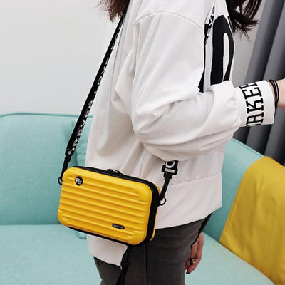 <Shipped within 24 hours> High Capacity Mini Suitcase Crossbody Bag