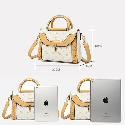 <Shipped within 24 hours> Women Buckle Leather Square Crossbody Bag