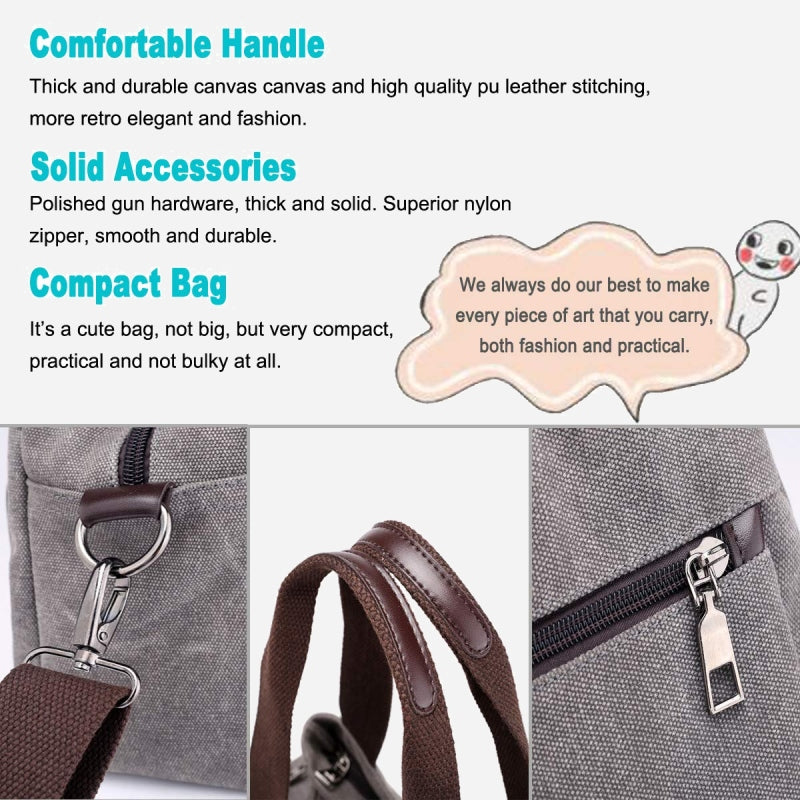 High Capacity Multi-Pocket Crossbody Handbag