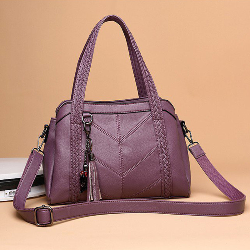 <Shipped within 24 hours> Top-Handle Bag Tassel Large Capacity Crossbody Bag