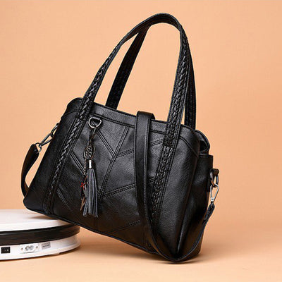 <Shipped within 24 hours> Top-Handle Bag Tassel Large Capacity Crossbody Bag