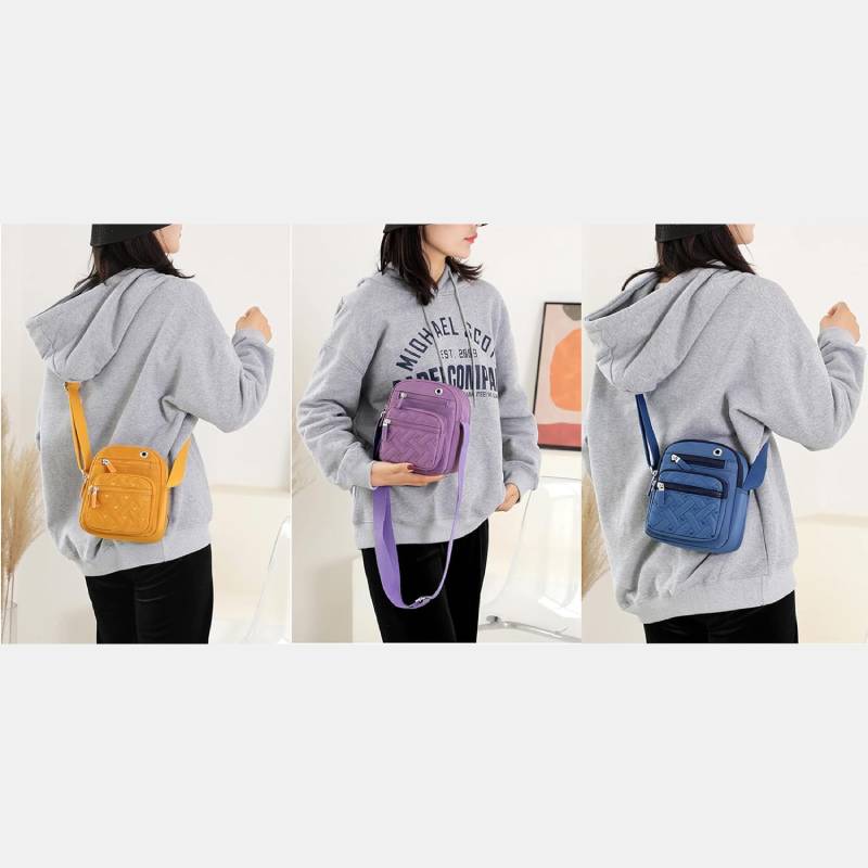 <Shipped within 24 hours> Multi-pocket Casual Nylon Purse Crossbody Bag