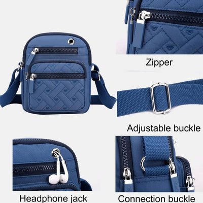 <Shipped within 24 hours> Multi-pocket Casual Nylon Purse Crossbody Bag