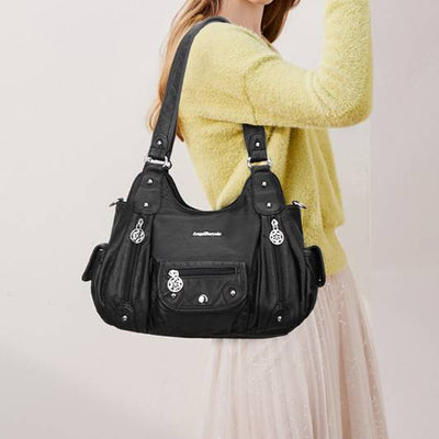 <Shipped within 24 hours> Multi-Pocket Travel Shoulder Bag Tote