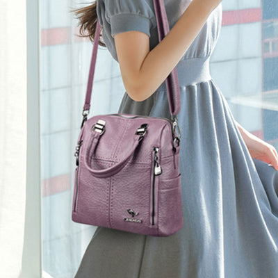 <Shipped within 24 hours> Large Capacity Elegant Crossbody Bag Convertible Backpack