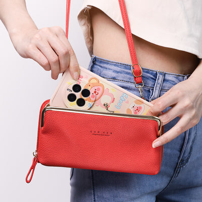 <Shipped within 24 hours> Kiss-lock Crossbody Phone Bag