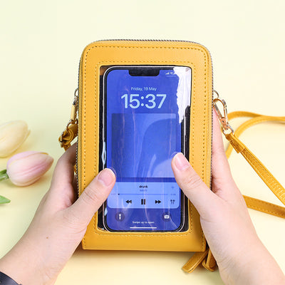 <Shipped within 24 hours> Phone Purse Cellphone Bag Wallet with Clear Window