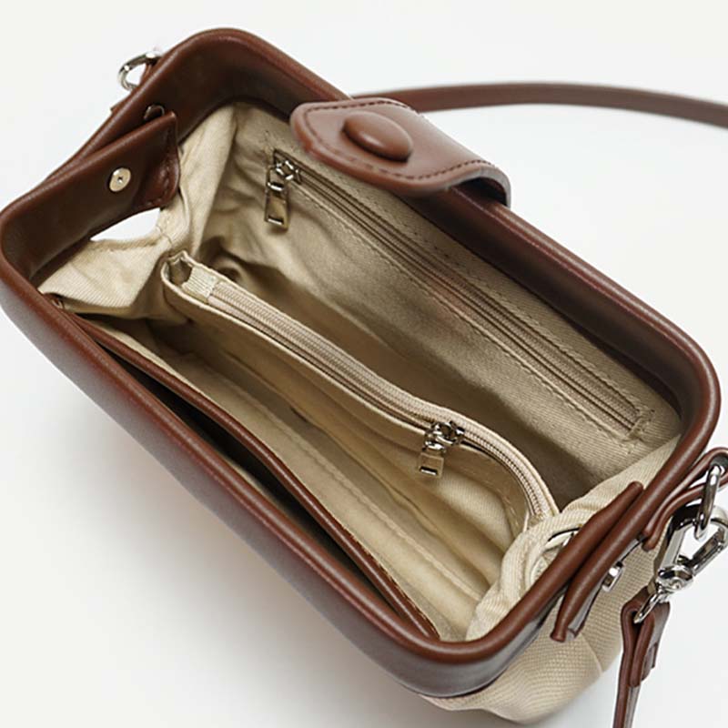 <Shipped within 24 hours> Buckle Closure Leather Purse For Women