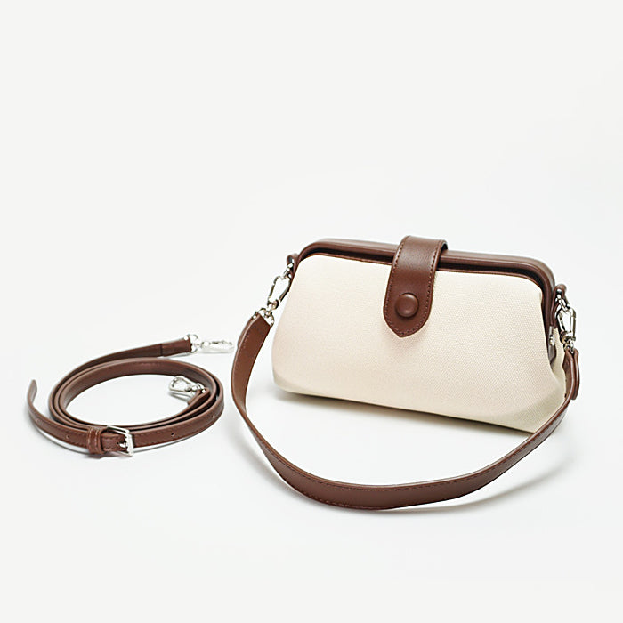 <Shipped within 24 hours> Buckle Closure Leather Purse For Women