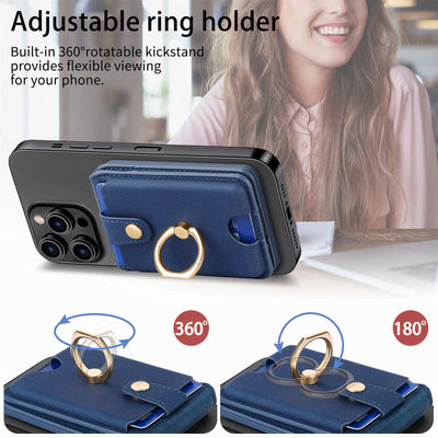 <Shipped within 24 hours> RFID Blocking Magnetic MagSafe Wallet Compatible with iPhone