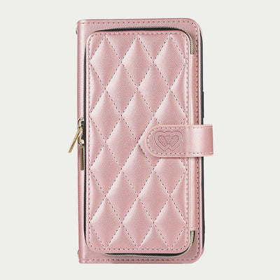 <Shipped within 24 hours> iPhone15ProMax Zipper Wallet Crossbody Phone Case