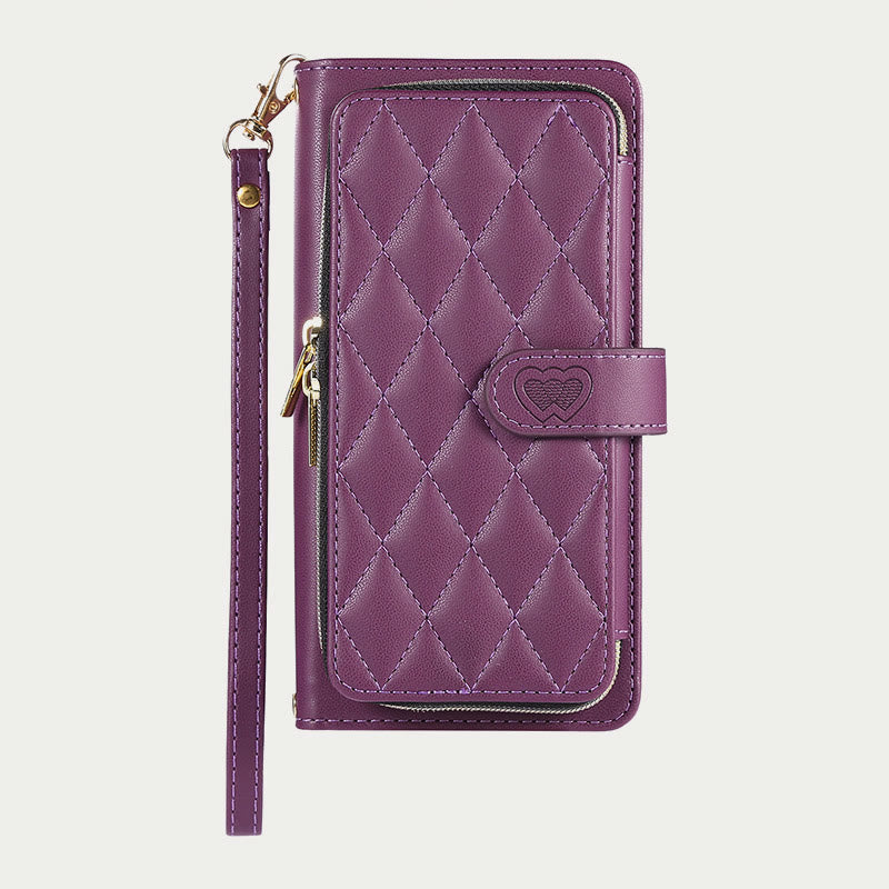 <Shipped within 24 hours> iPhone15ProMax Zipper Wallet Crossbody Phone Case