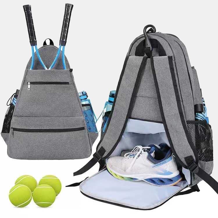 Padel Tennis Backpack Men Women Two Rackets Sports Bag