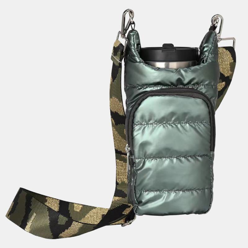 Down Bottle Cover For Winter Outdoor Portable Crossbody Cup Cover