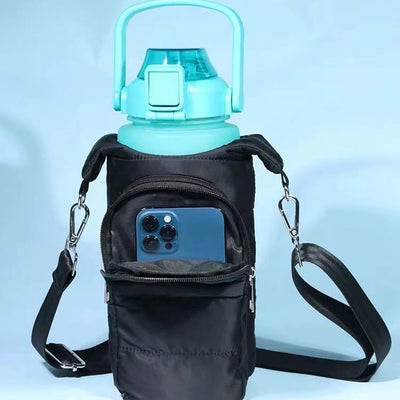 Down Bottle Cover For Winter Outdoor Portable Crossbody Cup Cover