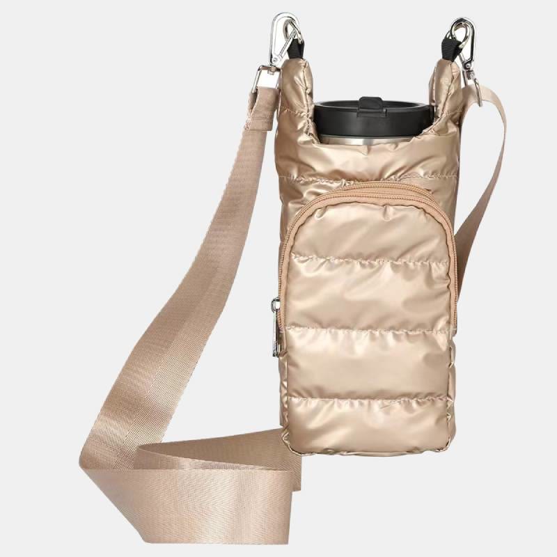 Down Bottle Cover For Winter Outdoor Portable Crossbody Cup Cover