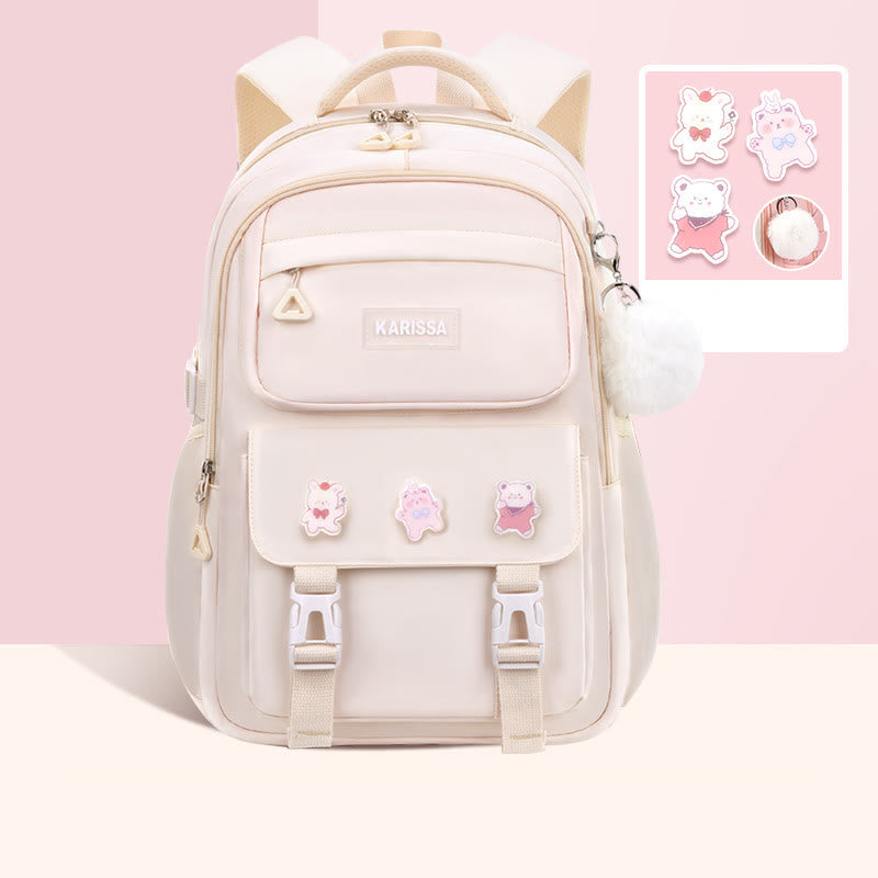 Backpack For Women Cute Accessory Water Resistant Durable Schoolbag