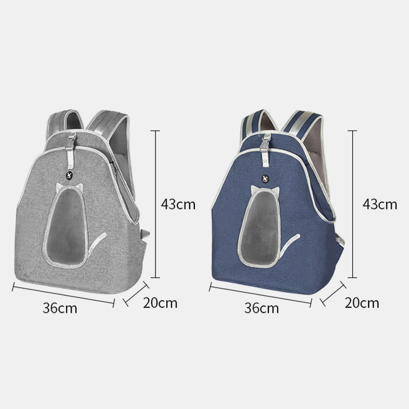 Pet Front Carrier Small Dog Cat Mesh Backpack with Safety Belt