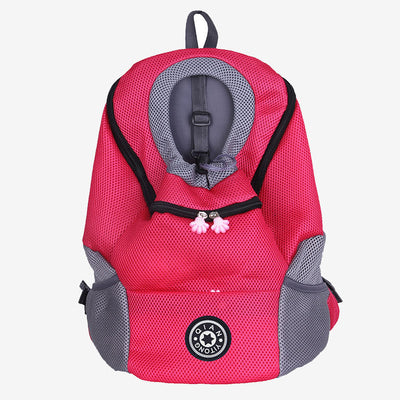 Pet Carrier Backpack Ventilated Mesh Back Pack with Safety Belt