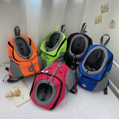 Pet Carrier Backpack Ventilated Mesh Back Pack with Safety Belt