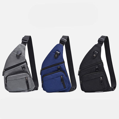 Anti-theft Multi-Pocket Sling Bag Lightweight Travel Underarm Bag