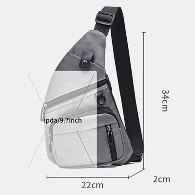 Anti-theft Multi-Pocket Sling Bag Lightweight Travel Underarm Bag