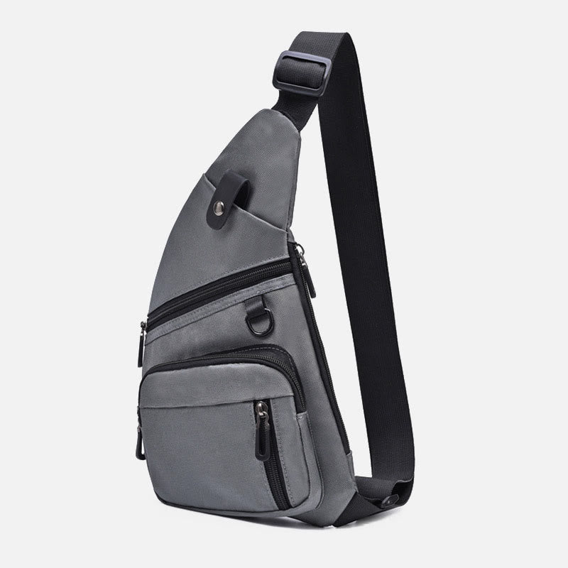 Anti-theft Multi-Pocket Sling Bag Lightweight Travel Underarm Bag